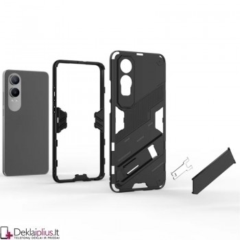 Smūgiams atsparus dėklas su kojele - juodas (Oneplus Nord Ce4 Lite) Smūgiams atsparus dėklas su kojele - juodas (Oneplus Nord Ce4 Lite)